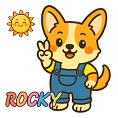 Rocky Corgi Color Day
