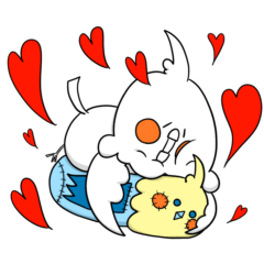 一年中使えるオカメインコ【白黒】