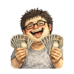 気持ち悪いおじさんのスタンプ