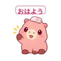 カプののんびり桜時間