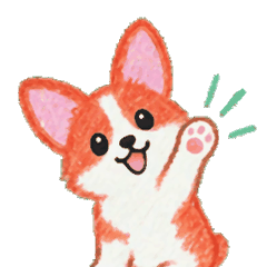 動く！クレヨンコーギーの毎日（文字なし）