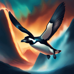 空飛ぶフンボルトペンギン