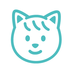 ねことうさぎのやりとり