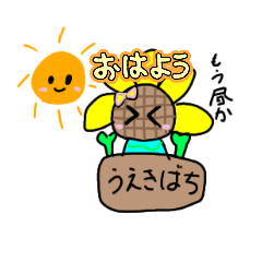 可愛いお花っちですひまわり