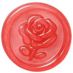 シーリングスタンプーつやかわ赤ピンク