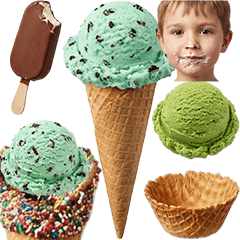 アイスクリーム　実写