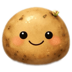 リアル野菜たちの笑顔スタンプ