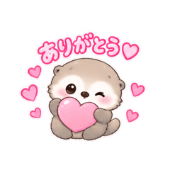 ふわふわラッコ♡ゆるかわスタンプ