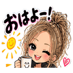 毎日使えるママ＆ギャルスタンプ
