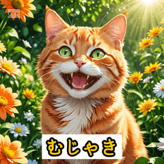 ふしぎなネコのスタンプ