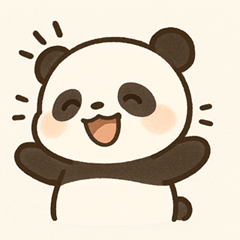 ゆるかわパンダの癒しスタンプ