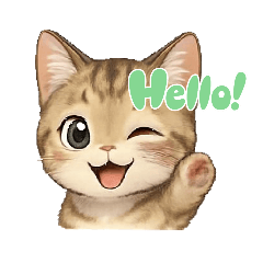 子猫ちゃんのリアクションスタンプ2