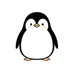 ふつうのぺんぎんのスタンプ