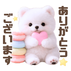 ふわかわポメラニアン♡ずっと使える敬語01