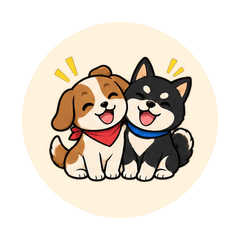 ぽちとくろ なかよしわんこ
