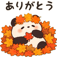 【秋の日常・気づかい】パンダとくま