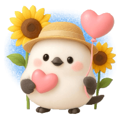 見やすい！ずっと使える！3Dシマエナガ❤️