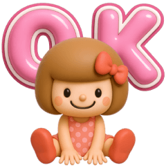 3D♡まめこスタンプ