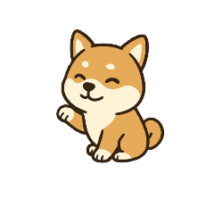 豆柴のかわいいスタンプ