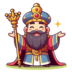 皇帝カートゥーンスタンプ、威厳とユーモア