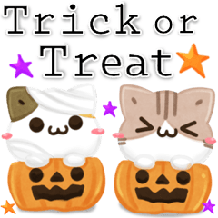 毎日五月病なねこたち 3D風！秋スタンプ