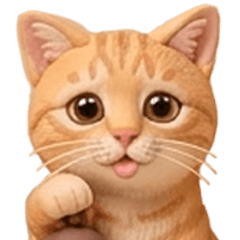 Cat at life:living style Reply Stickers