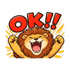 全力リアクション！動物スタンプ
