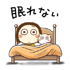 るんちゃんとにゃ吉の使えるスタンプ