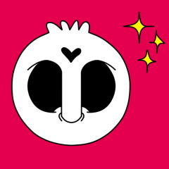 【動く♪】071R2 まばたきガイコツスタンプ