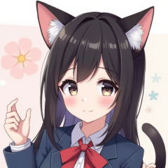 毎日使える♡猫耳ブレザー女子BIGスタンプ