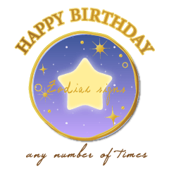 HBD-毎日誰かの誕生日/12星座- [スタンプ]