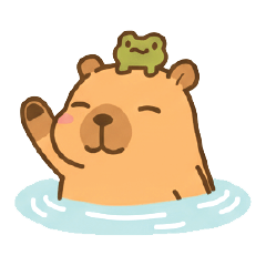 Capybara happy happy