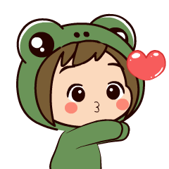 Froggy Girl 3 : Animated Stickers