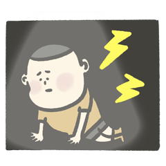 Excited Stocking boy