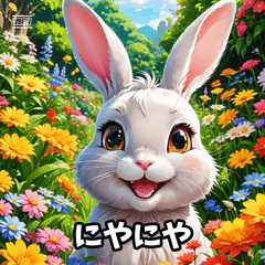 感情まる見えうさぎ