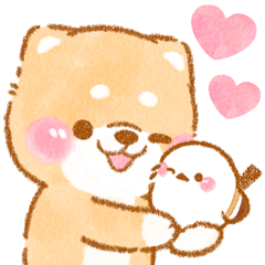 ❤️シマエナガといやしばいぬ❤️柴犬/敬語