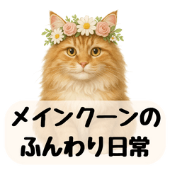 メインクーンのふんわり日常スタンプ