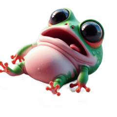 カエルは沈黙で会話終了