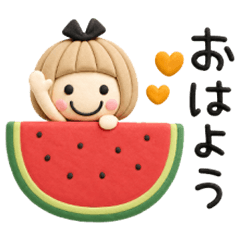 ゆるかわ♡ガール夏　クレイ風