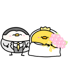 ひよことペンギンの結婚式（修正）