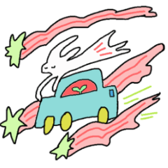 カラフルうごくいきものスタンプ