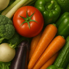 野菜やさい で埋まる面白い便利BIGスタンプ