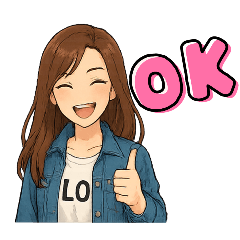 可愛い女子の日常スタンプ！