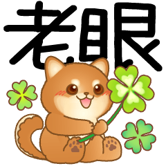 老眼でもくっきりみえる!豆柴のBIGスタンプ