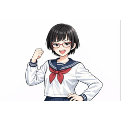 桜町高校2年 あかねの和ごころスタンプ