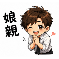 Playful Son Stickers