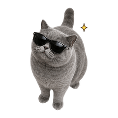 Cheeky Gray Cat Daily (EN)