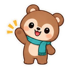 Spectacled Bear Cheerful Support
