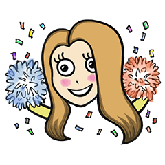 A cheerful and bubbly girl