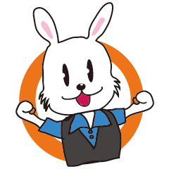 energy and hard-working rabbit